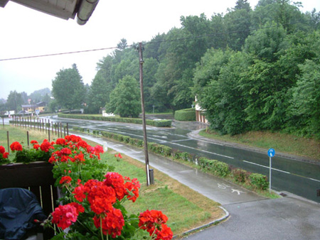 Roads hold a lot of standing water